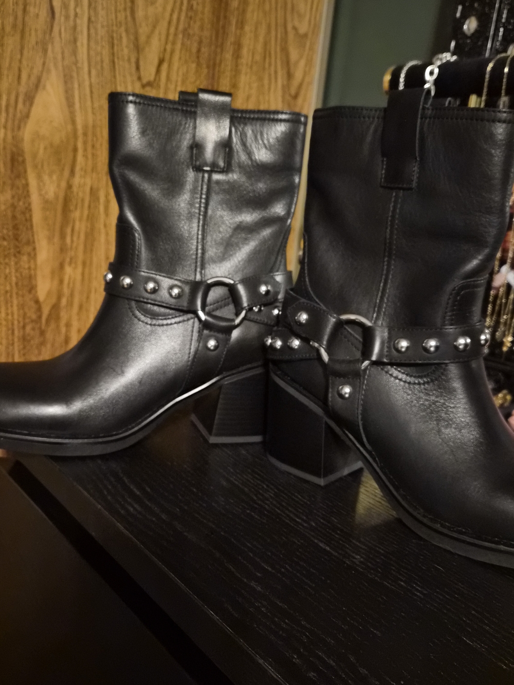 Studded Leather Boots - Picture 2 of 7